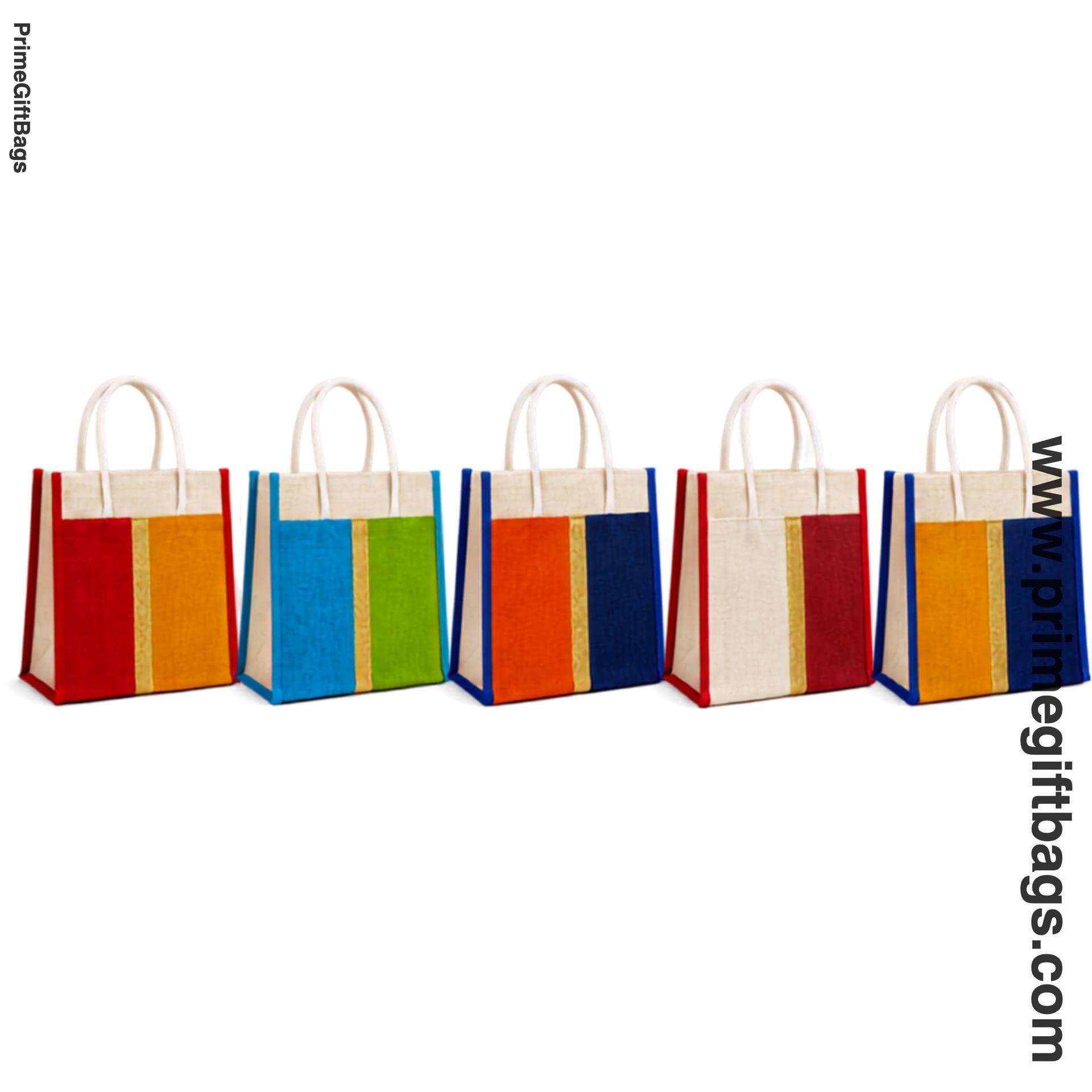 Goddess Durga Multicolor Zip Jute Bag — Festive Return Gift Tote