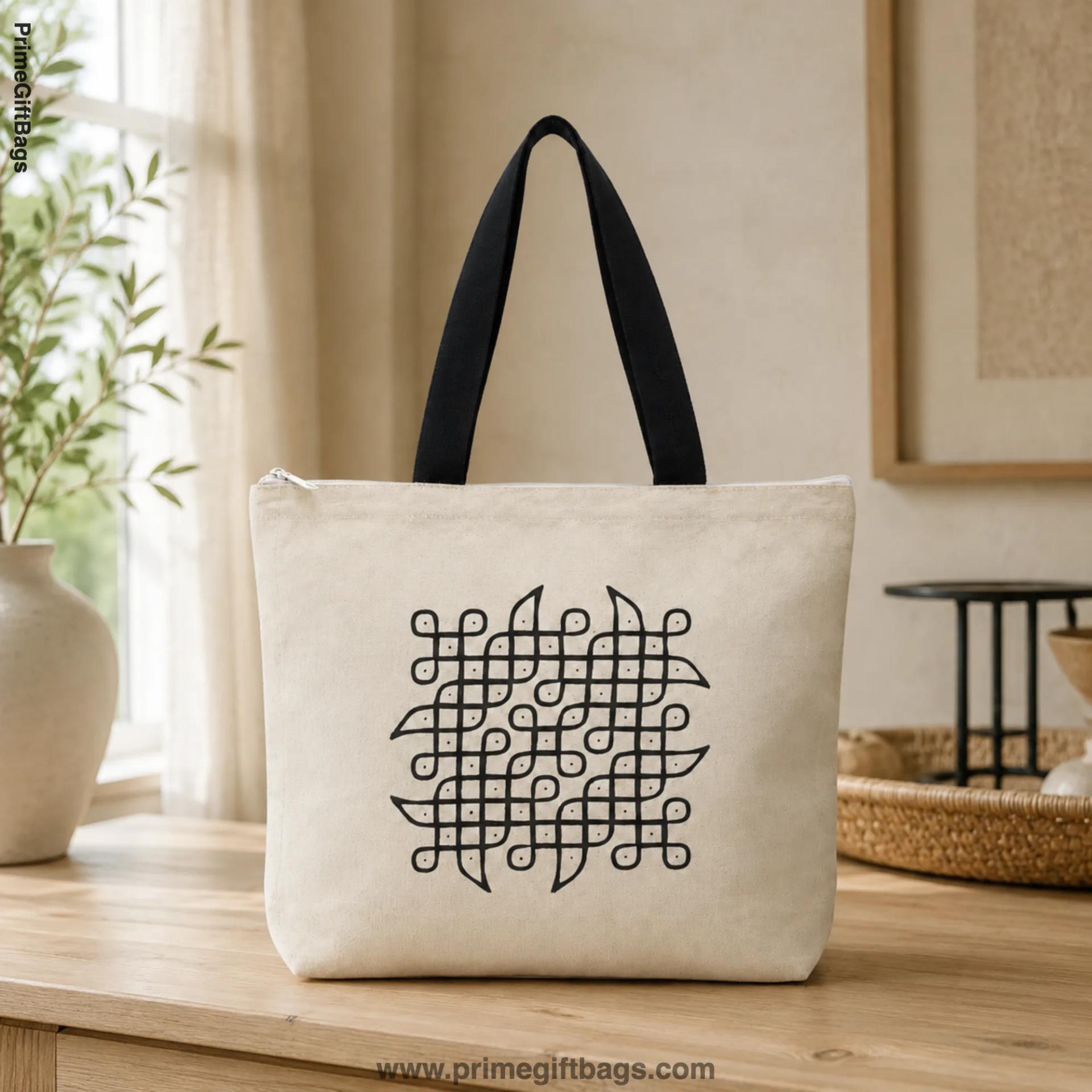 Geographic Black Tote bag