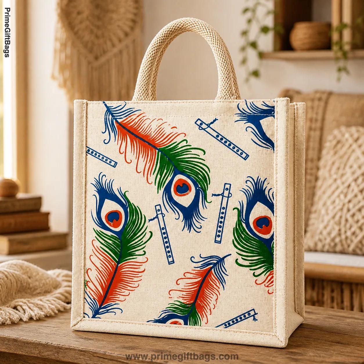 Feather Print Canvas Tote Bag (Classic) — Reusable Shopping Bag