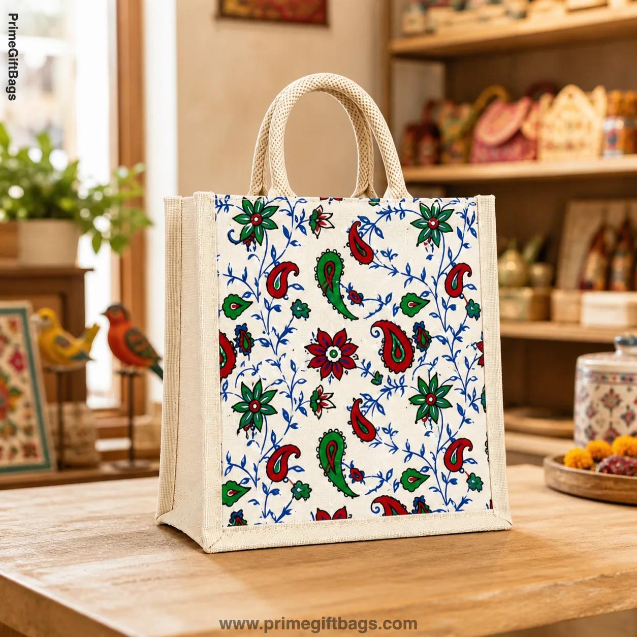 Festiva Paisley Canvas Tote Bag — Festive Reusable Shopper